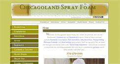 Desktop Screenshot of chicagolandsprayfoam.com